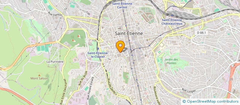 localisation de l'entreprise MARTIN H ET HAMOU AHMED à SAINT-ETIENNE