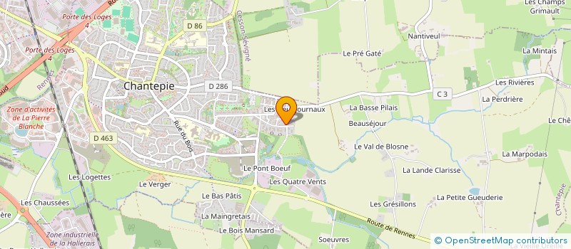 localisation de l'entreprise MARTIN IMMO  CHANTEPIE