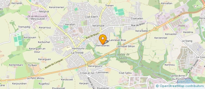 localisation de l'entreprise MARTIN IMMOBILIER  PLOUZANE