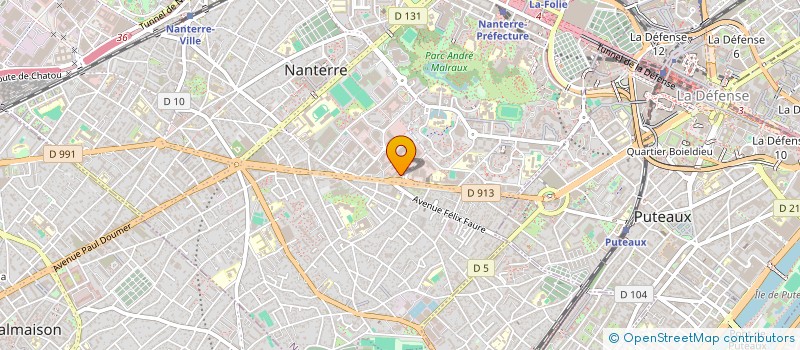 localisation de l'entreprise MARTIN INFORMATIQUE à NANTERRE