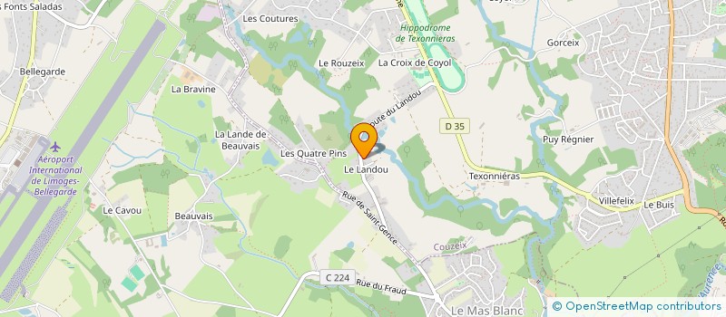 localisation de l'entreprise MARTIN INVEST HOLDING à COUZEIX