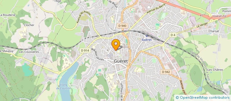 localisation de l'entreprise MARTIN JACQUES ET PIERRE à GUERET