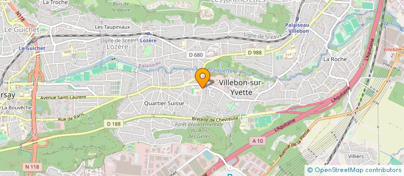 localisation de l'entreprise MARTIN                        JULIE  VILLEBON-SUR-YVETTE