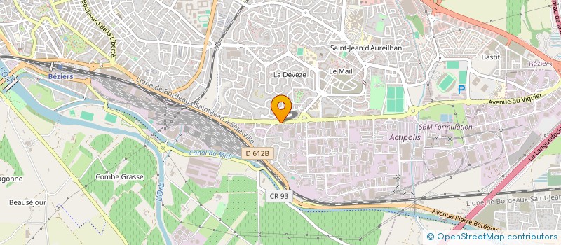 localisation de l'entreprise MARTIN-KUBACKI  BEZIERS