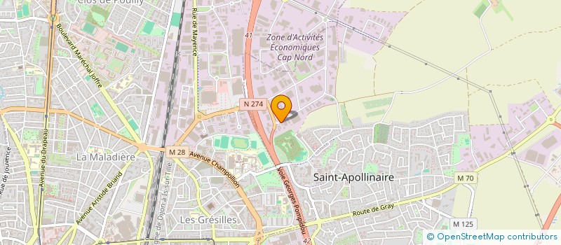 localisation de l'entreprise MARTIN LA MAISON INDIVIDUELLE à SAINT-APOLLINAIRE