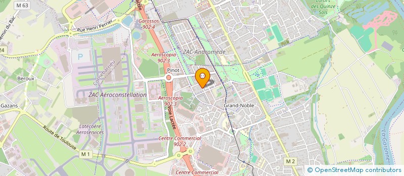 localisation de l'entreprise MARTIN MAGAN & RUIZ ANGUIS  BLAGNAC