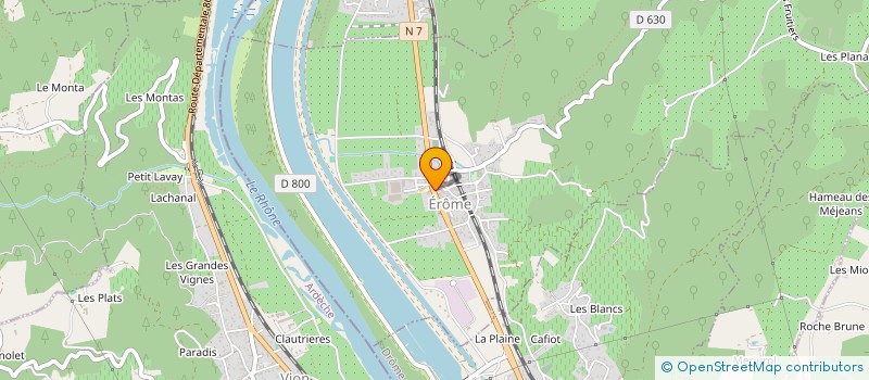 localisation de l'entreprise MARTIN METAL  EROME