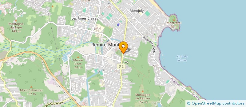 localisation de l'entreprise MARTIN MORA  REMIRE-MONTJOLY