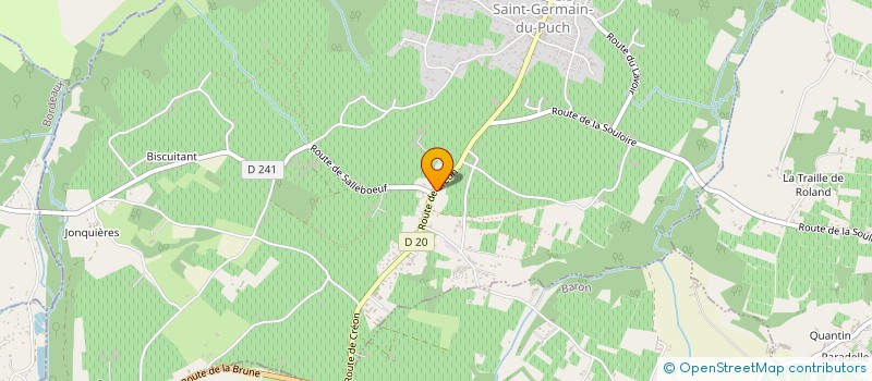 localisation de l'entreprise MARTIN MUNSCH CHARPENTE  SAINT-GERMAIN-DU-PUCH