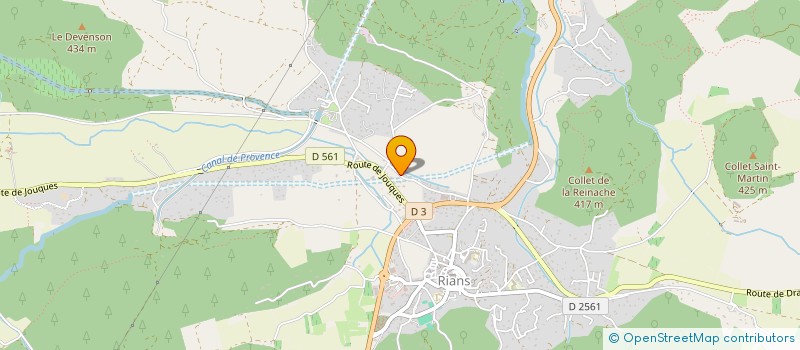 localisation de l'entreprise MARTIN / PARC  RIANS