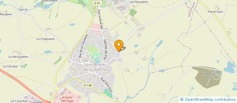 localisation de l'entreprise MARTIN POIRON à SEVREMOINE