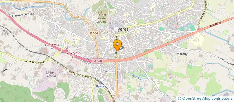 localisation de l'entreprise MARTIN R REYNAUD P LE BRETON J  HYERES