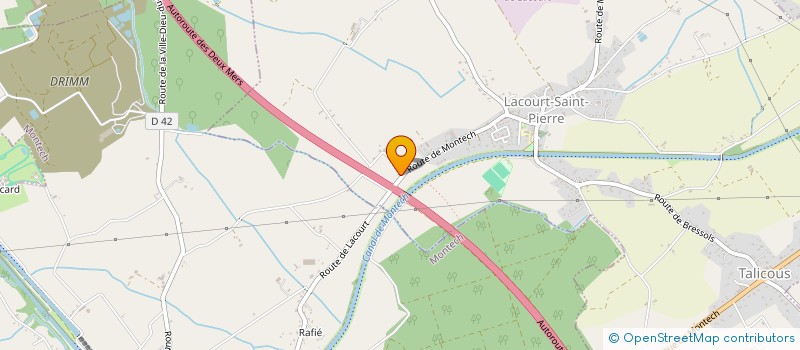 localisation de l'entreprise MARTIN RAFFIER  LACOURT-SAINT-PIERRE