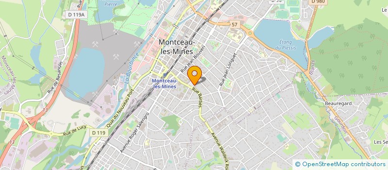 localisation de l'entreprise MARTIN REBEUF  MONTCEAU-LES-MINES