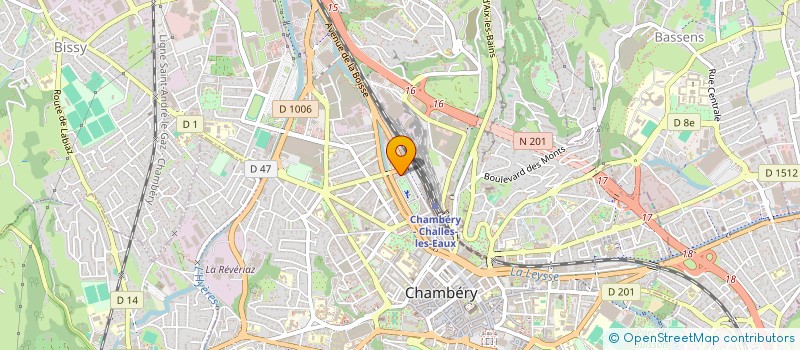 localisation de l'entreprise MARTIN RETORD & ASSOCIES-GRANIER à CHAMBERY