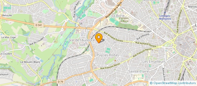 localisation de l'entreprise MARTIN'S RACING TEAM à LIMOGES