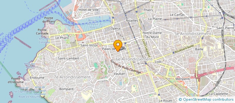 localisation de l'entreprise MARTIN SANTI ET HOUEL TANGUY  MARSEILLE