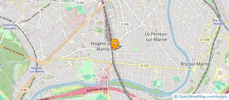 localisation de l'entreprise MARTIN THOMAS & JULIETTE  LE PERREUX-SUR-MARNE