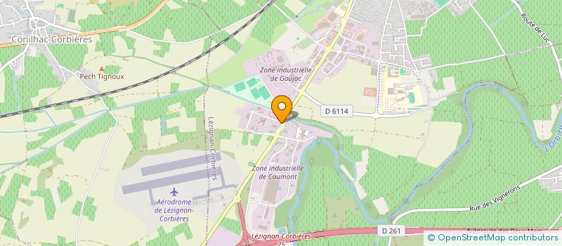 localisation de l'entreprise MARTIN TP 11  LEZIGNAN-CORBIERES