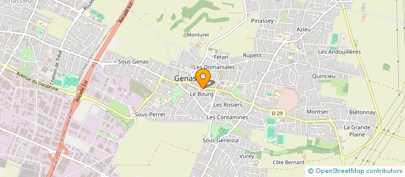 localisation de l'entreprise MARTIN TRAITEUR à GENAS