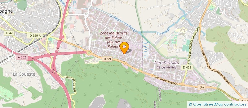 localisation de l'entreprise MARTIN UNION IMPRESSION  AUBAGNE