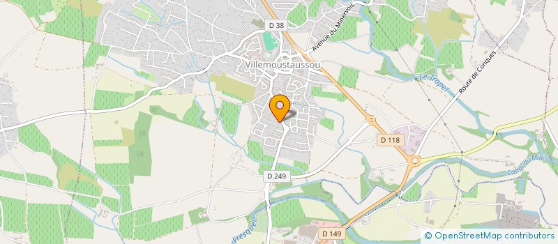 localisation de l'entreprise MARTIN VENVILLE à VILLEMOUSTAUSSOU