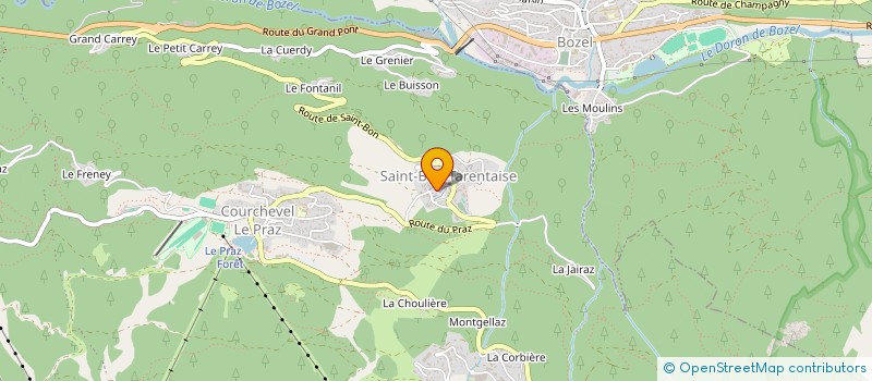 localisation de l'entreprise MARTIN-VERGNAT à COURCHEVEL