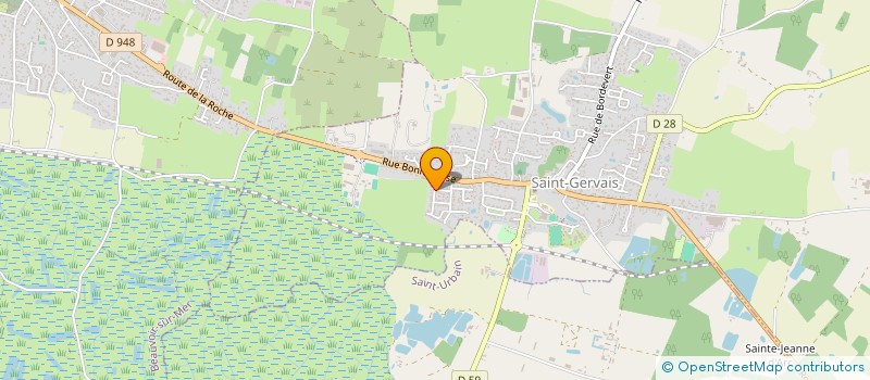 localisation de l'entreprise MARTIN - VINCENT FRERES  SAINT-GERVAIS