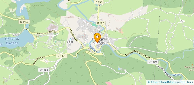 localisation de l'entreprise MARTIN YVON & MARTIN GUY  LA SALVETAT-SUR-AGOUT