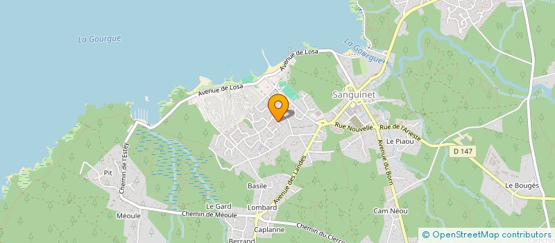 localisation de l'entreprise MARTINA / MARI  SANGUINET