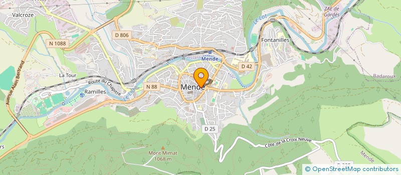 localisation de l'entreprise MARTINAZZO  MENDE