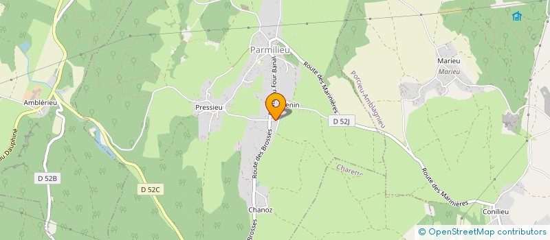 localisation de l'entreprise MARTINAZZO C&D  PARMILIEU