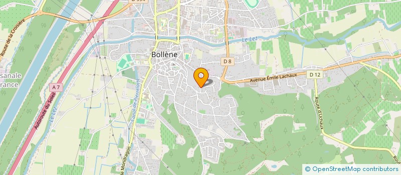 localisation de l'entreprise MARTINE  BOLLENE