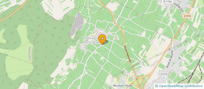 localisation de l'entreprise MARTINE ANGLADA - DELEGER  CHASSAGNE-MONTRACHET