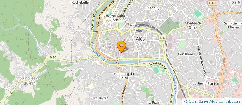 localisation de l'entreprise MARTINE BOUCHARENC ALES à ALES