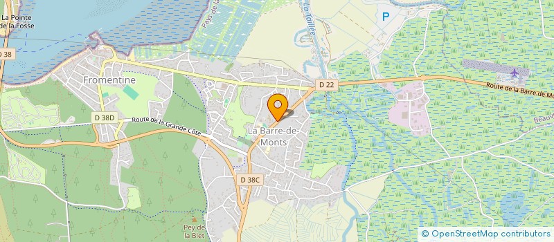 localisation de l'entreprise MARTINE ET LES GARCONS  LA BARRE-DE-MONTS