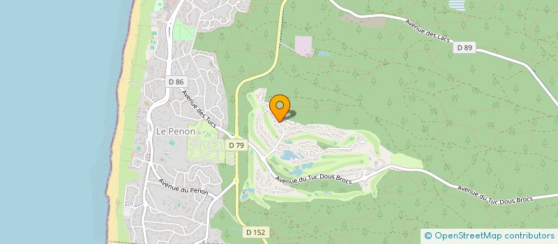 localisation de l'entreprise MARTINE ET PIERRE KAYOU  SEIGNOSSE