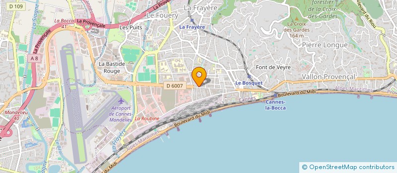 localisation de l'entreprise MARTINE HAIR ET COMPAGNIE à CANNES