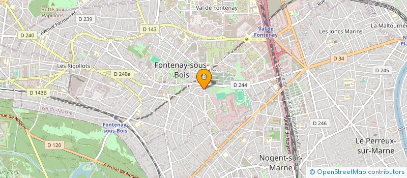 localisation de l'entreprise MARTINE LONCHAMPT à FONTENAY-SOUS-BOIS