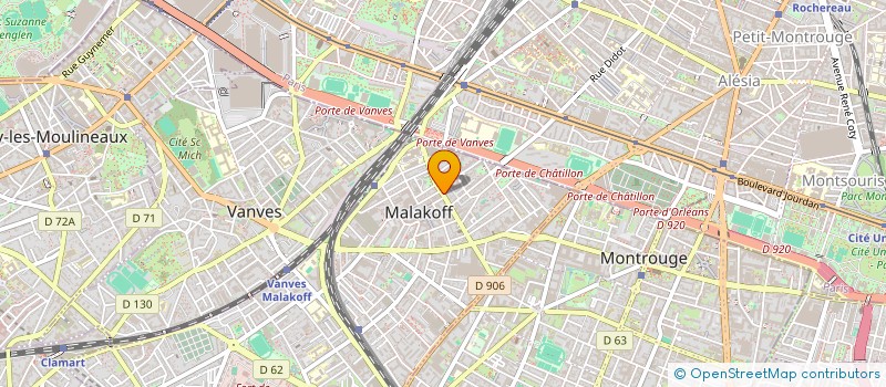 localisation de l'entreprise MARTINE PARTICIPATION  MALAKOFF