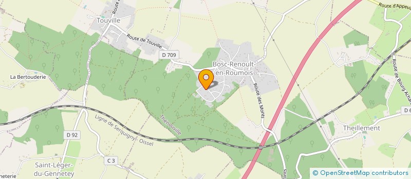 localisation de l'entreprise MARTINE SEGUIN CONSEIL  THENOUVILLE