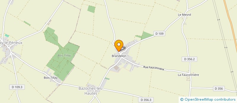 localisation de l'entreprise MARTINEAU à BAZOCHES-LES-HAUTES