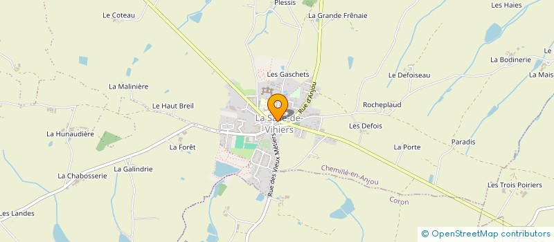 localisation de l'entreprise MARTINEAU COIFFURE  CHEMILLE-EN-ANJOU