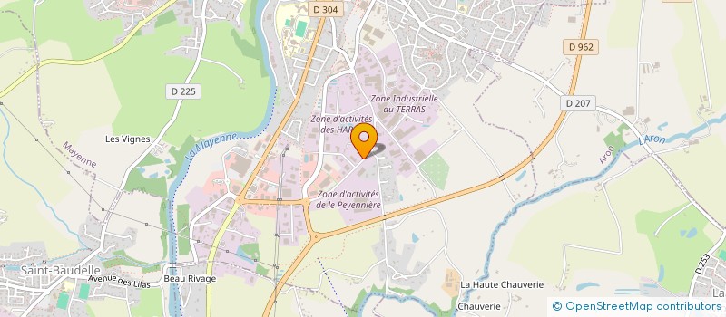 localisation de l'entreprise MARTINEAU - DURAND à MAYENNE