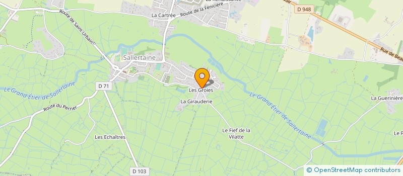 localisation de l'entreprise MARTINEAU-PEINTURE-REVETEMENTS à SALLERTAINE