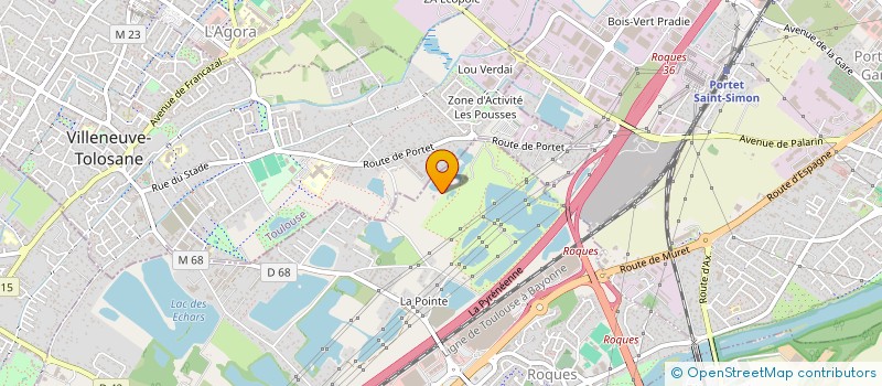 localisation de l'entreprise MARTINELLA  ROQUES