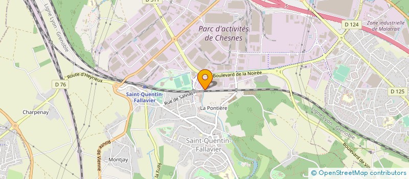 localisation de l'entreprise MARTINET  SAINT-QUENTIN-FALLAVIER