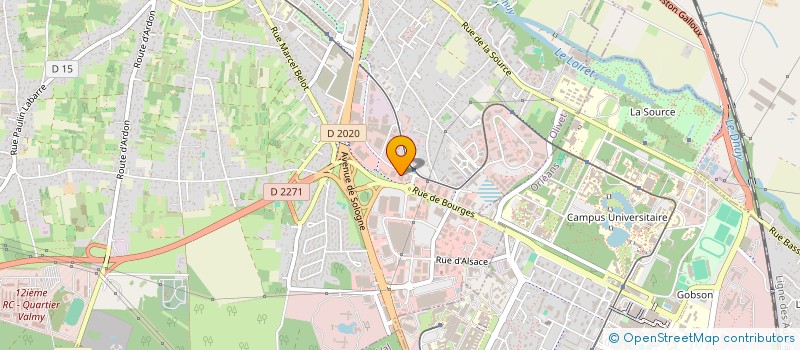 localisation de l'entreprise MARTINET DIFFUSION à OLIVET