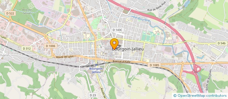 localisation de l'entreprise MARTINET JULIEN à BOURGOIN-JALLIEU