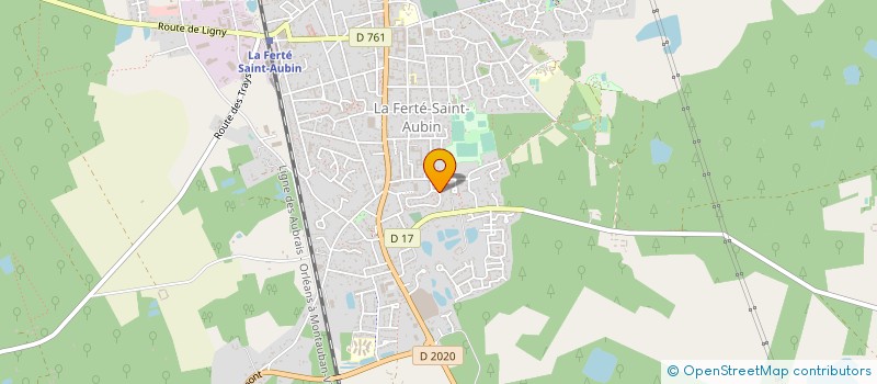 localisation de l'entreprise MARTINET-MONGREDIEN  LA FERTE-SAINT-AUBIN